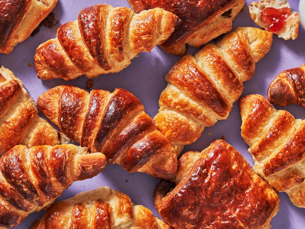 perfect croissants from above